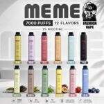 MEME 7000 Puffs 拋棄式電子煙 | 韓國爆款 · 油電雙顯 · 16種口味